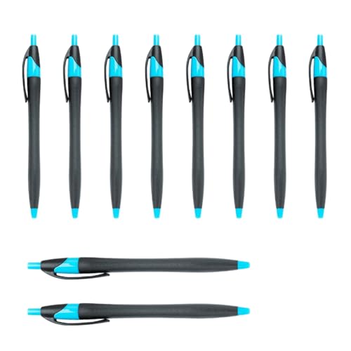 YUGSHNKFC 10 Stück/Set 1,0 mm Ölschreiber, einziehbarer Kugelschreiber, glattes Schreiben, Schule, Bürobedarf für Lehrer von YUGSHNKFC