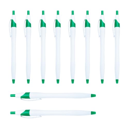 YUGSHNKFC 10 Stück/Set 1,0 mm Ölschreiber, einziehbarer Kugelschreiber, glattes Schreiben, Schule, Bürobedarf für Lehrer von YUGSHNKFC