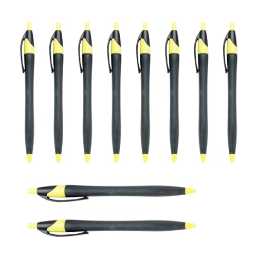 YUGSHNKFC 10 Stück/Set 1,0 mm Ölschreiber, einziehbarer Kugelschreiber, glattes Schreiben, Schule, Bürobedarf für Lehrer von YUGSHNKFC