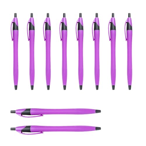 YUGSHNKFC 10 Stück/Set 1,0 mm Ölschreiber, einziehbarer Kugelschreiber, glattes Schreiben, Schule, Bürobedarf für Lehrer von YUGSHNKFC