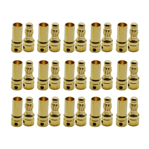 YUGSHNKFC 15pairs 3 5 Mm Goldplattierte Steckverbinder Für Fernbedienung Hubschrauber Und Handwerk Elektronikmodell ESC Upgrades Bananenstopfen YUGSHNKFC 15pairs 3 5 Mm Goldplattierte Steckverbinder Für Fernbedienung Hubschrauber Und Handwerk Elektronikmodell ESC Upgrades Bananenstopfen von YUGSHNKFC