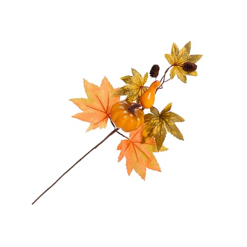 YUGSHNKFC 2 Stück Herbstdekoration künstliche Ahornblätter Zweig Thanksgiving Blumenarrangement saisonale Tischdekoration Herbststrauß Stiel YUGSHNKFC 2 Stück Herbstdekoration künstliche Ahornblätter Zweig Thanksgiving Blumenarrangement saisonale Tischdekoration Herbststrauß Stiel von YUGSHNKFC