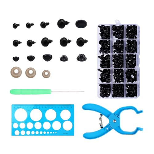 YUGSHNKFC 476pcs Verschiedene Größe 5mm-13mm Sicherheitsaugen Und Nase Mit Waschmaschine Plüsch Puppenauge Und Nase Für Plüsch Puppenhandwerk Häkeln Spielzeughäkchen Sicherheitswerkzeug YUGSHNKFC 476pcs Verschiedene Größe 5mm-13mm Sicherheitsaugen Und Nase Mit Waschmaschine Plüsch Puppenauge Und Nase Für Plüsch Puppenhandwerk Häkeln Spielzeughäkchen Sicherheitswerkzeug von YUGSHNKFC