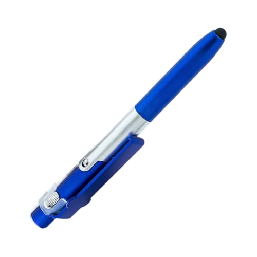 YUGSHNKFC 5 x Multifunktionsstift, 4-in-1-Kugelschreiber mit Spitze, LED-Licht, faltbarer Telefonständer, Business-Stift von YUGSHNKFC