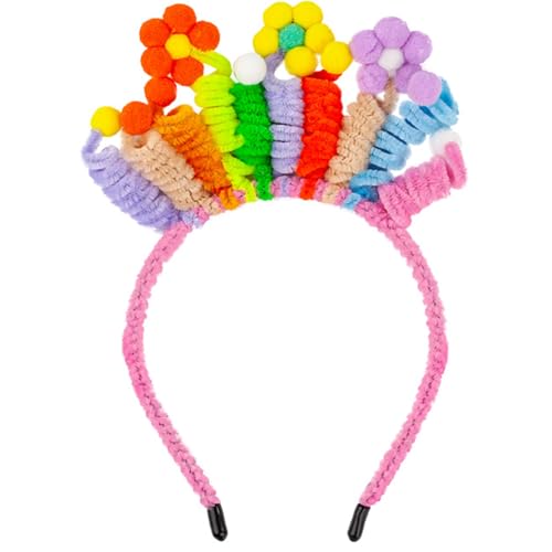 YUGSHNKFC Bunte Pompons für Geburtstag, Abschlussball, Tänzerin, Kopfschmuck für besondere Anlässe, dekorative, gedrehte Stange, Kopfbedeckung, Foto-Requisiten YUGSHNKFC Bunte Pompons für Geburtstag, Abschlussball, Tänzerin, Kopfschmuck für besondere Anlässe, dekorative, gedrehte Stange, Kopfbedeckung, Foto-Requisiten von YUGSHNKFC