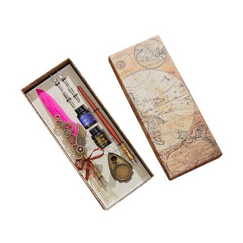 YUGSHNKFC Cool Quill Pen Kalligraphie-Stift-Set Füllfederhalter und Vintage-Stift für Gäste YUGSHNKFC Cool Quill Pen Kalligraphie-Stift-Set Füllfederhalter und Vintage-Stift für Gäste von YUGSHNKFC
