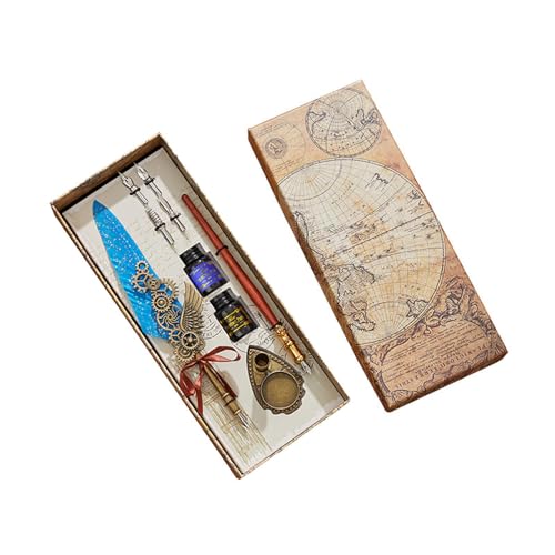 YUGSHNKFC Cool Quill Pen Kalligraphie-Stift-Set Füllfederhalter und Vintage-Stift für Gäste von YUGSHNKFC