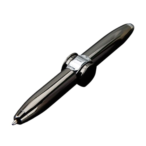 YUGSHNKFC Drehbarer Stift mit LED-Licht, multifunktionaler Stift für Studenten, Mentalarbeiter, Metalldrehstift, Kugelschreiber, 2 Stück von YUGSHNKFC