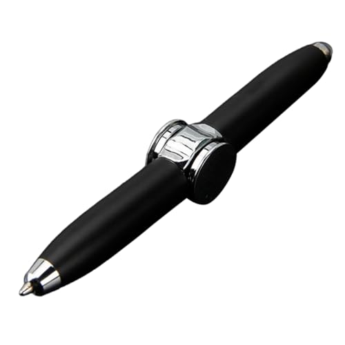 YUGSHNKFC Drehbarer Stift mit LED-Licht, multifunktionaler Stift für Studenten, Mentalarbeiter, Metalldrehstift, Kugelschreiber, 2 Stück von YUGSHNKFC