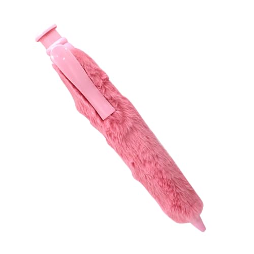 YUGSHNKFC Druckkugelschreiber, 1,0 mm, Plüsch-Kugelschreiber, schwarze Tinte, Schreibwarenstift für Schüler, Lehrer von YUGSHNKFC