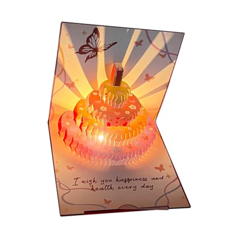 YUGSHNKFC Einzigartige 3D Top Geburtstagskarte Mit Schmetterlingsmuster Und Kuchen Designs Musical Light Effect Geburtstag Grußkarte YUGSHNKFC Einzigartige 3D Top Geburtstagskarte Mit Schmetterlingsmuster Und Kuchen Designs Musical Light Effect Geburtstag Grußkarte von YUGSHNKFC