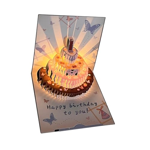 YUGSHNKFC Einzigartige 3D Top Geburtstagskarte Mit Schmetterlingsmuster Und Kuchen Designs Musical Light Effect Geburtstag Grußkarte YUGSHNKFC Einzigartige 3D Top Geburtstagskarte Mit Schmetterlingsmuster Und Kuchen Designs Musical Light Effect Geburtstag Grußkarte von YUGSHNKFC