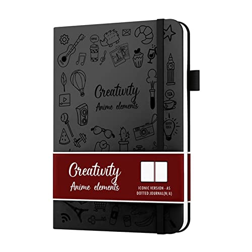 YUGSHNKFC Fashion Creativity Notizbuch, gepunktet, liniert, Leder, Tagebuch, Notizblock, 100 Blatt, dickes Papier für Arbeit, Reisen, College YUGSHNKFC Fashion Creativity Notizbuch, gepunktet, liniert, Leder, Tagebuch, Notizblock, 100 Blatt, dickes Papier für Arbeit, Reisen, College von YUGSHNKFC