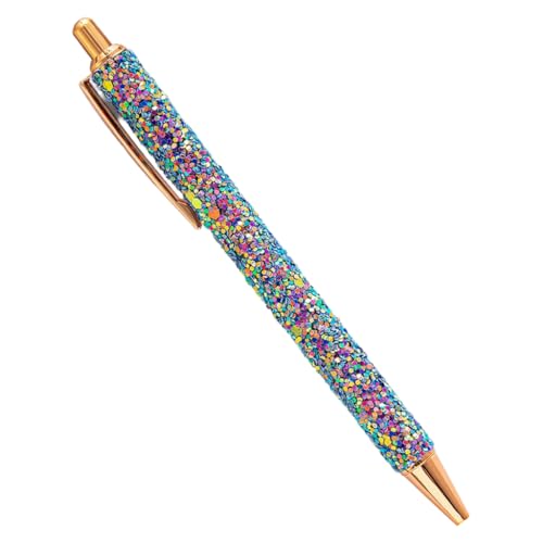 YUGSHNKFC Glitzernder Pailletten-Stift für Damen, Pailletten, Journaling-Stift, Metall, einziehbarer Kugelschreiber, 1,0 mm, für Mädchen, Tagebuch, Schreiben YUGSHNKFC Glitzernder Pailletten-Stift für Damen, Pailletten, Journaling-Stift, Metall, einziehbarer Kugelschreiber, 1,0 mm, für Mädchen, Tagebuch, Schreiben von YUGSHNKFC