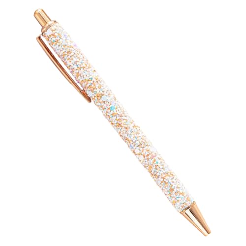YUGSHNKFC Glitzernder Pailletten-Stift für Damen, Pailletten, Journaling-Stift, Metall, einziehbarer Kugelschreiber, 1,0 mm, für Mädchen, Tagebuch, Schreiben YUGSHNKFC Glitzernder Pailletten-Stift für Damen, Pailletten, Journaling-Stift, Metall, einziehbarer Kugelschreiber, 1,0 mm, für Mädchen, Tagebuch, Schreiben von YUGSHNKFC