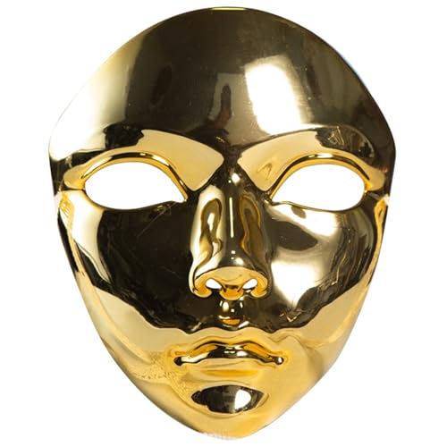 YUGSHNKFC Halloween-Kostüm, Metallic-Farbe, Vollgesichtsmaskerade, Halloween-Kostüm, Zubehör für Damen und Herren YUGSHNKFC Halloween-Kostüm, Metallic-Farbe, Vollgesichtsmaskerade, Halloween-Kostüm, Zubehör für Damen und Herren von YUGSHNKFC