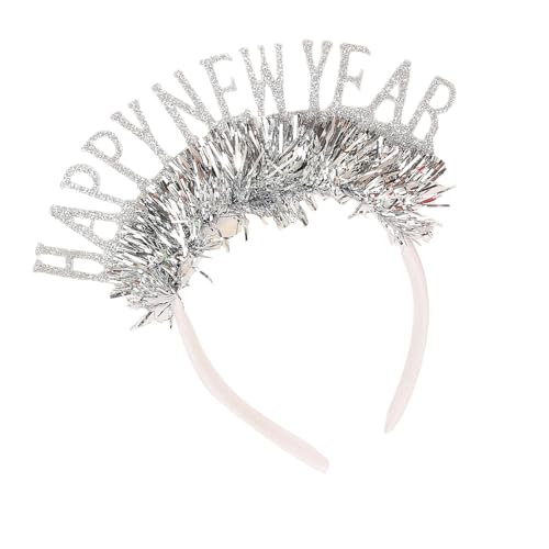 YUGSHNKFC Happy New Year Stirnband Neujahr Requisiten Kopfbedeckung Weihnachten Party Hairhoop Festival Feier Pailletten Party Kopfschmuck YUGSHNKFC Happy New Year Stirnband Neujahr Requisiten Kopfbedeckung Weihnachten Party Hairhoop Festival Feier Pailletten Party Kopfschmuck von YUGSHNKFC