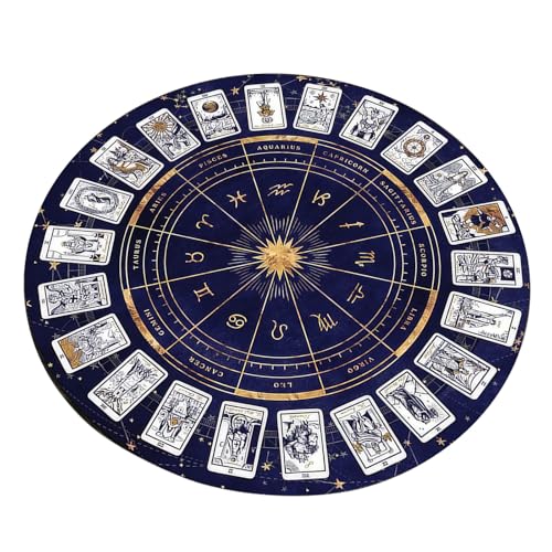 YUGSHNKFC Heilungen Steinenergiegeneratoren Altäre Tarot Tarot Kartenmuster Altäre Tarotkartenpolster Wirchelne Pendel Zeremonie Matte von YUGSHNKFC