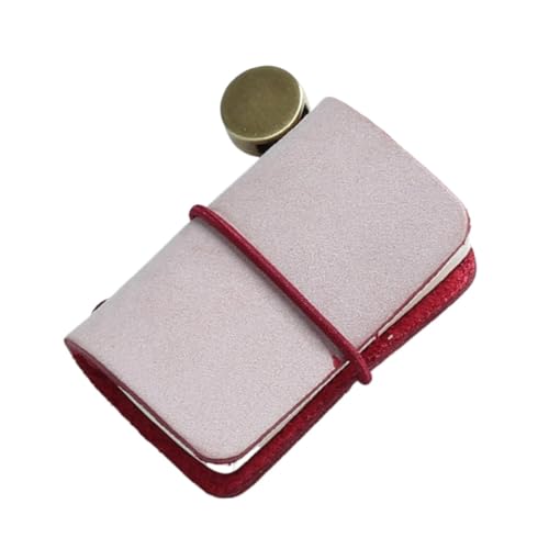 YUGSHNKFC Kleines Leder-Notizbuch, 3,2 x 4,7 cm, nachfüllbar, 60 Seiten, unliniert, zum Schreiben, Skizzieren von YUGSHNKFC