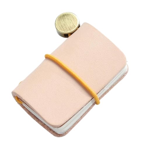 YUGSHNKFC Kleines Leder-Notizbuch, 3,2 x 4,7 cm, nachfüllbar, 60 Seiten, unliniert, zum Schreiben, Skizzieren von YUGSHNKFC