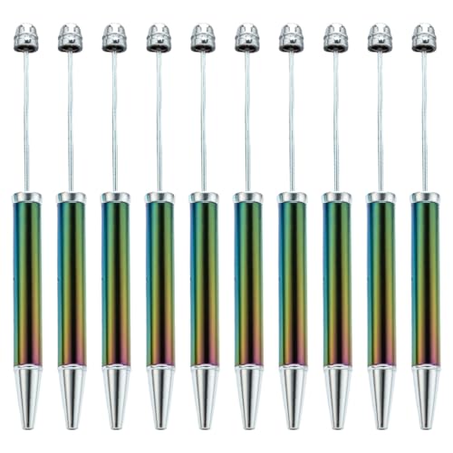 YUGSHNKFC Kugelschreiber, 10 Stück, 1,0 mm, mehrfarbig, Perlenstift, Schreibwarenstift für die Schule von YUGSHNKFC