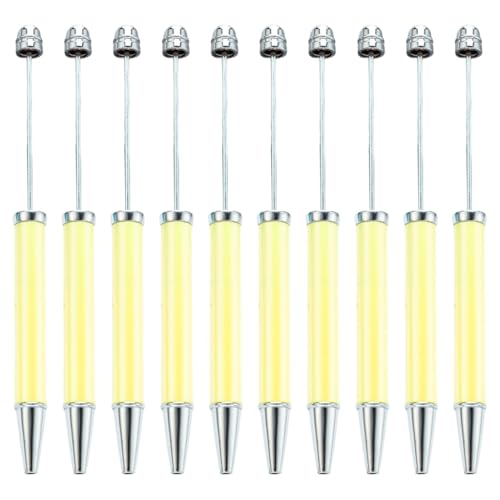 YUGSHNKFC Kugelschreiber, 10 Stück, 1,0 mm, mehrfarbig, Perlenstift, Schreibwarenstift für die Schule von YUGSHNKFC