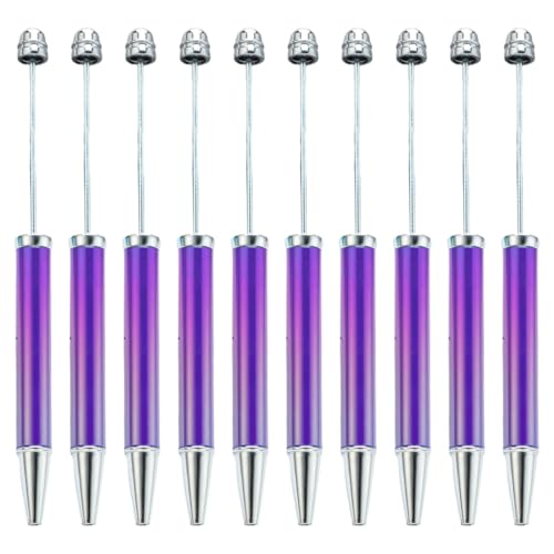 YUGSHNKFC Kugelschreiber, 10 Stück, 1,0 mm, mehrfarbig, Perlenstift, Schreibwarenstift für die Schule von YUGSHNKFC