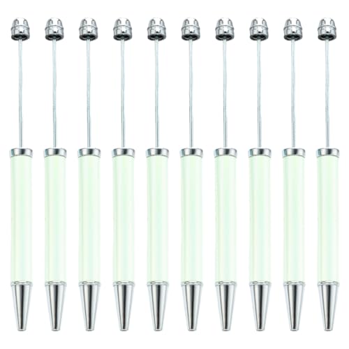 YUGSHNKFC Kugelschreiber, 10 Stück, 1,0 mm, mehrfarbig, Perlenstift, Schreibwarenstift für die Schule von YUGSHNKFC
