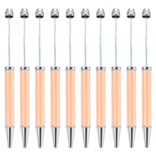 YUGSHNKFC Kugelschreiber, 10 Stück, 1,0 mm, mehrfarbig, Perlenstift, Schreibwarenstift für die Schule von YUGSHNKFC