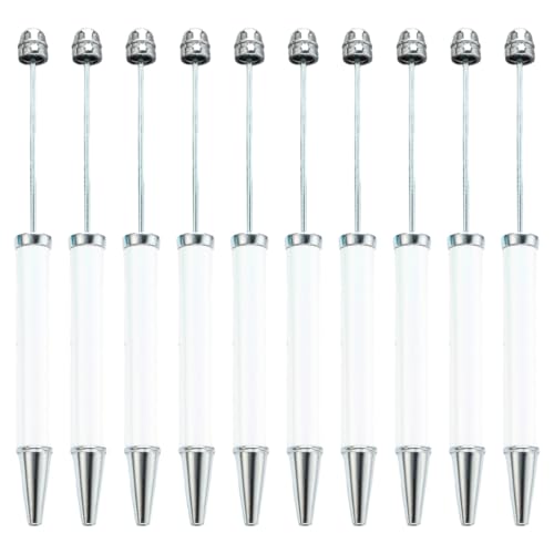 YUGSHNKFC Kugelschreiber, 10 Stück, 1,0 mm, mehrfarbig, Perlenstift, Schreibwarenstift für die Schule von YUGSHNKFC