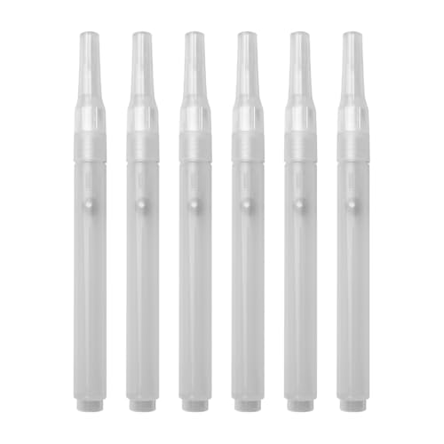YUGSHNKFC Leerer Farbstift, nachfüllbar, leerer Pinselstift, leerer Marker zum Malen auf Holz, Stoff, Stein, Keramik, Metall, Glas, 6 Stück YUGSHNKFC Leerer Farbstift, nachfüllbar, leerer Pinselstift, leerer Marker zum Malen auf Holz, Stoff, Stein, Keramik, Metall, Glas, 6 Stück von YUGSHNKFC