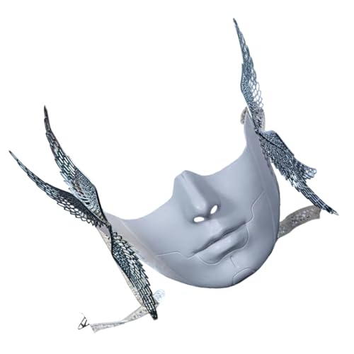 YUGSHNKFC Maskerade mit Flügel, Halloween, halbes Gesicht, mechanische Maskeraden, Zubehör für Männer und Frauen, Halloween, Cosplay YUGSHNKFC Maskerade mit Flügel, Halloween, halbes Gesicht, mechanische Maskeraden, Zubehör für Männer und Frauen, Halloween, Cosplay von YUGSHNKFC