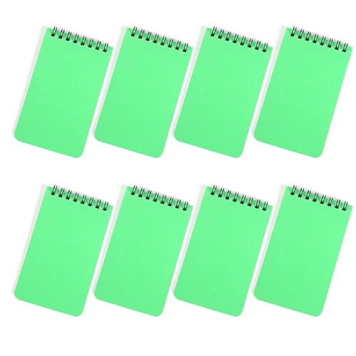 YUGSHNKFC Notizblöcke mit Doppelspulenbindung, 80 Blatt, breit liniert, kleine Notizblöcke, Taschennotizblock zum Schreiben, 7,6 x 10,9 cm, tragbare Büro-Notizbücher, 8 Stück YUGSHNKFC Notizblöcke mit Doppelspulenbindung, 80 Blatt, breit liniert, kleine Notizblöcke, Taschennotizblock zum Schreiben, 7,6 x 10,9 cm, tragbare Büro-Notizbücher, 8 Stück von YUGSHNKFC