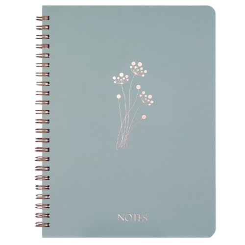 YUGSHNKFC Notizbuch mit Doppelspulenbindung, Business-Tagebuch mit Tasche, 20,3 x 16,5 cm, Spiralbindung, Notizblöcke, 160 Seiten, breit liniert YUGSHNKFC Notizbuch mit Doppelspulenbindung, Business-Tagebuch mit Tasche, 20,3 x 16,5 cm, Spiralbindung, Notizblöcke, 160 Seiten, breit liniert von YUGSHNKFC