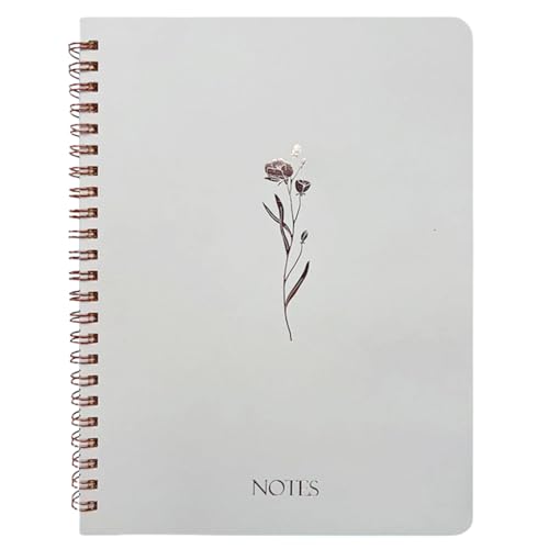 YUGSHNKFC Notizbuch mit Doppelspulenbindung, Business-Tagebuch mit Tasche, 20,3 x 16,5 cm, Spiralbindung, Notizblöcke, 160 Seiten, breit liniert YUGSHNKFC Notizbuch mit Doppelspulenbindung, Business-Tagebuch mit Tasche, 20,3 x 16,5 cm, Spiralbindung, Notizblöcke, 160 Seiten, breit liniert von YUGSHNKFC