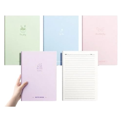 YUGSHNKFC Notizbücher mit Softcover, 80 Seiten, breit liniert, 17,8 x 25,4 cm, College-Notizblöcke für Büro, Schule, 4 Stück YUGSHNKFC Notizbücher mit Softcover, 80 Seiten, breit liniert, 17,8 x 25,4 cm, College-Notizblöcke für Büro, Schule, 4 Stück von YUGSHNKFC