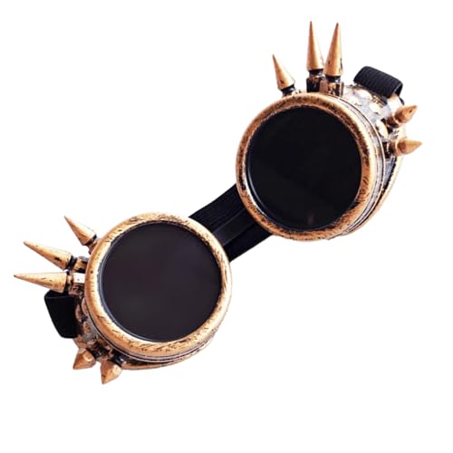YUGSHNKFC Retro Steampunks Brille mit Nieten Halloween Dekorative Brille Gear Brille Steampunks Brille für Cosplay Hobbyisten YUGSHNKFC Retro Steampunks Brille mit Nieten Halloween Dekorative Brille Gear Brille Steampunks Brille für Cosplay Hobbyisten von YUGSHNKFC