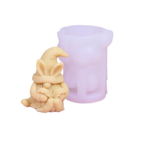 YUGSHNKFC Silikonformen, 3D-Oster-Zwerge, Weihnachtsformen, Epoxidharz-Formen, Gießformen für die Herstellung von YUGSHNKFC