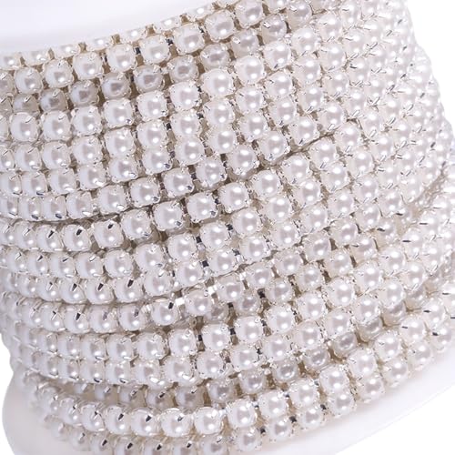YUGSHNKFC Strass-Kette, Strasssteine, enge Kette, Strassbesatz zum Nähen, Basteln, Schmuckherstellung, Party, Hochzeitsdekoration YUGSHNKFC Strass-Kette, Strasssteine, enge Kette, Strassbesatz zum Nähen, Basteln, Schmuckherstellung, Party, Hochzeitsdekoration von YUGSHNKFC