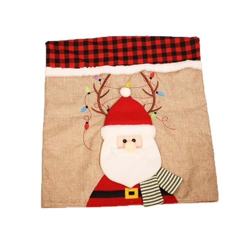 YUGSHNKFC Stuhlhusse, klassisch, kariert, Weihnachtsmotiv, weiches Polyester, Urlaub, Esszimmer, Party, Dekoration, klassisch kariert von YUGSHNKFC