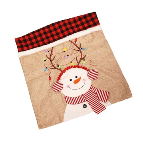 YUGSHNKFC Stuhlhusse, klassisch, kariert, Weihnachtsmotiv, weiches Polyester, Urlaub, Esszimmer, Party, Dekoration, klassisch kariert von YUGSHNKFC
