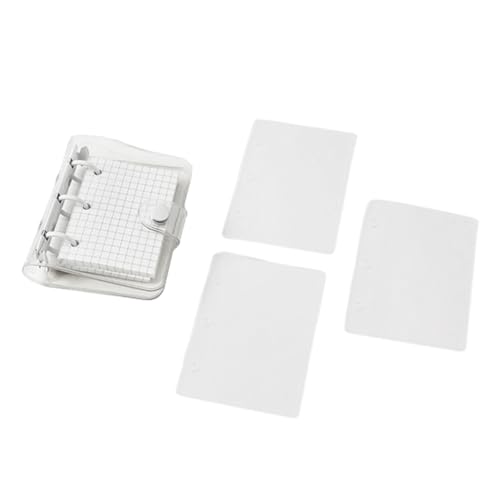 YUGSHNKFC Taschennotizbuch, 3 Ringe, Notizblöcke, Memobook, kleines Notizbuch, Planer, 80 Blatt, gerastert für die tägliche Planung von YUGSHNKFC