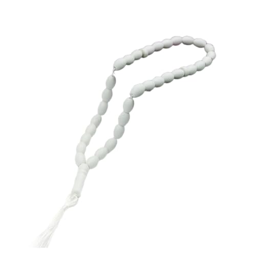 YUGSHNKFC Vielseitige Ovale Muslime Gebetsperlen Stränge Armband 33 Glatte Hautfreundliche Perlen Für Schmuckherstellung Und Hausdekoration Mehrfarbige Ovale Muzannu Perlen von YUGSHNKFC