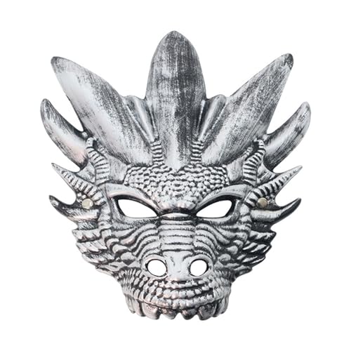 YUGSHNKFC Vollgesichts-Drachenkopf-Maskerade-Dekoration, Halloween, Tierverkleidungszubehör für Erwachsene, Cosplay von YUGSHNKFC