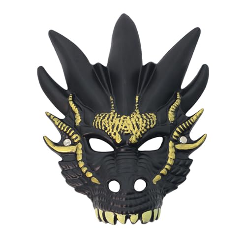 YUGSHNKFC Vollgesichts-Drachenkopf-Maskerade-Dekoration, Halloween, Tierverkleidungszubehör für Erwachsene, Cosplay von YUGSHNKFC