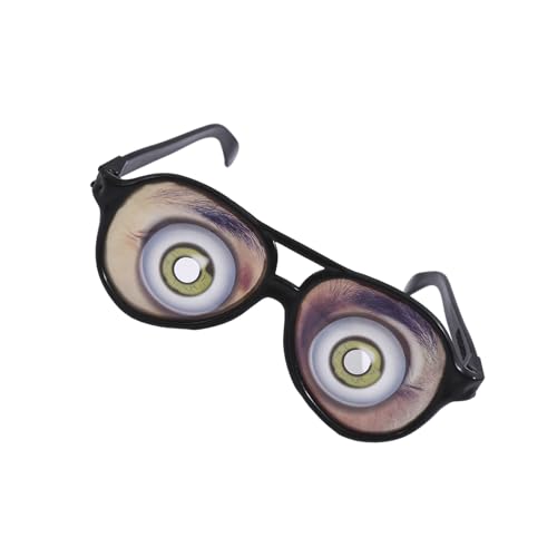 YUGSHNKFC Witzige Brille mit lustigen Augen, lustige Brillen, Verkleidungen, Brille für Halloween-Partys, Gastgeschenke, Narrentag, Trickspielzeug YUGSHNKFC Witzige Brille mit lustigen Augen, lustige Brillen, Verkleidungen, Brille für Halloween-Partys, Gastgeschenke, Narrentag, Trickspielzeug von YUGSHNKFC
