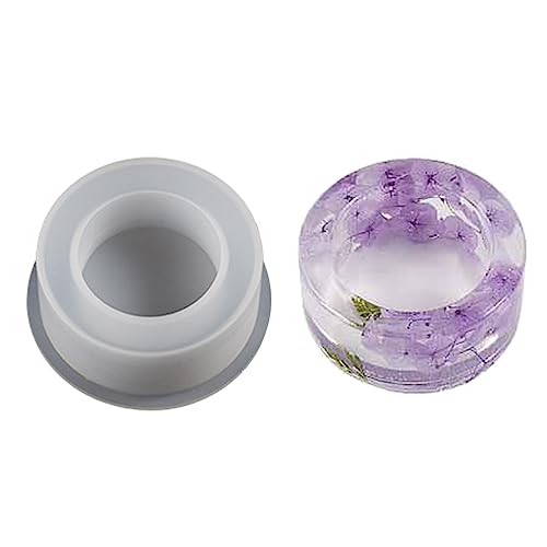 Zylindrische Kerzenlestick Silikonform Zement Gips Kerzenhalter Schimmelduft Aromatherapie Dekoration Harzform von YUGSHNKFC