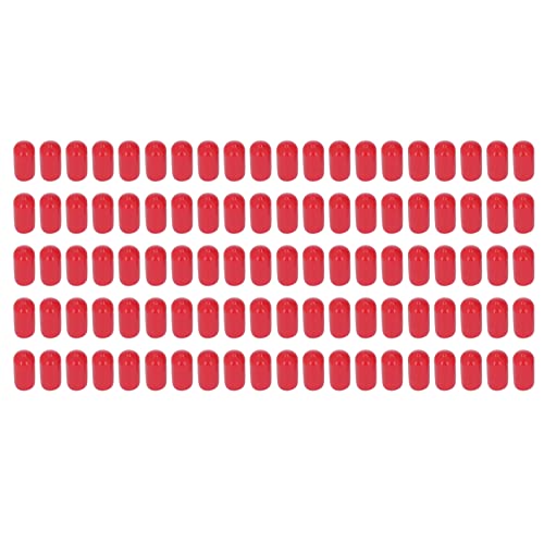 100pcs PVC -Gewinde -Schutzkappen Zylinderventil Flanschschraubenschutz rot (9mm) von YUKOFE