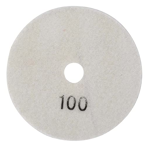 4 -Zoll -Runde Diamant Polishing Pad Granit Marmor Scheibenscheibe Wet -Polither -Werkzeug (100 Mesh) von YUKOFE