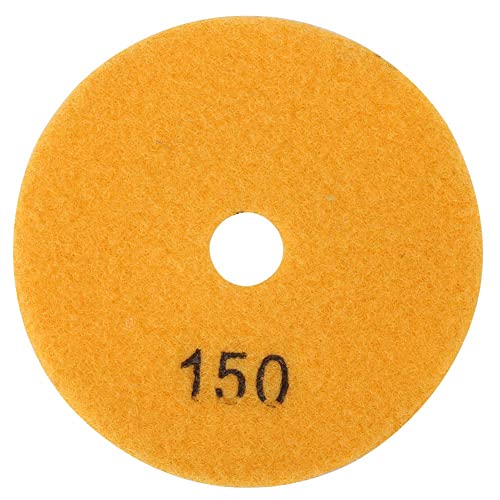 4 -Zoll -Runde Diamant Polishing Pad Granit Marmor Scheibenscheibe Wet -Polither -Werkzeug (150 Grit) von YUKOFE